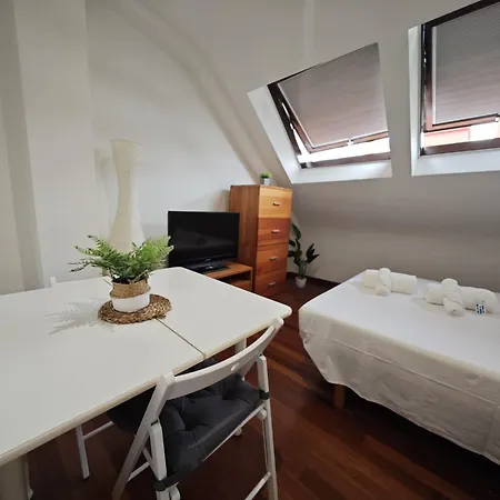 Atico Estudio Centro Vigo, Luminoso Apartmán